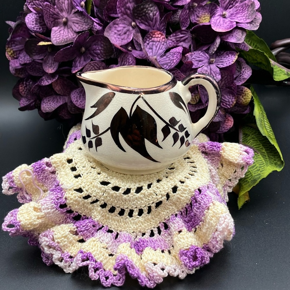 Vintage English Copper Luster Creamer